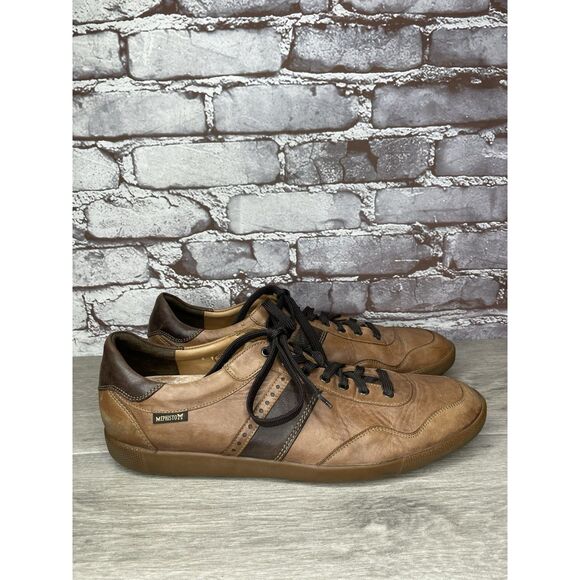 Mephisto Chestnut Brown Leather Steve Urban Sneaker Shoes Men’s Sz 10.5M US/44EU - Picture 12 of 16